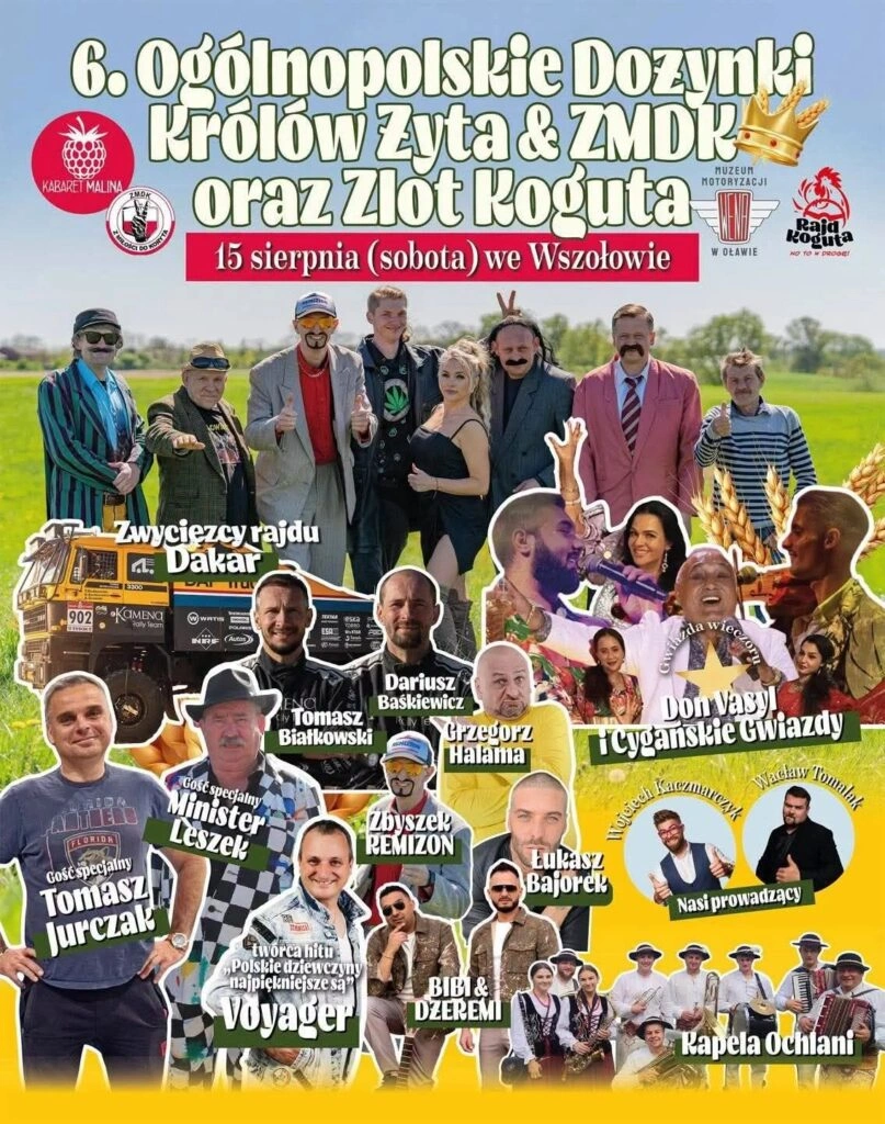6. Ogólnopolskie Dożynki Królów Żyta & ZMDK oraz Zlot Koguta